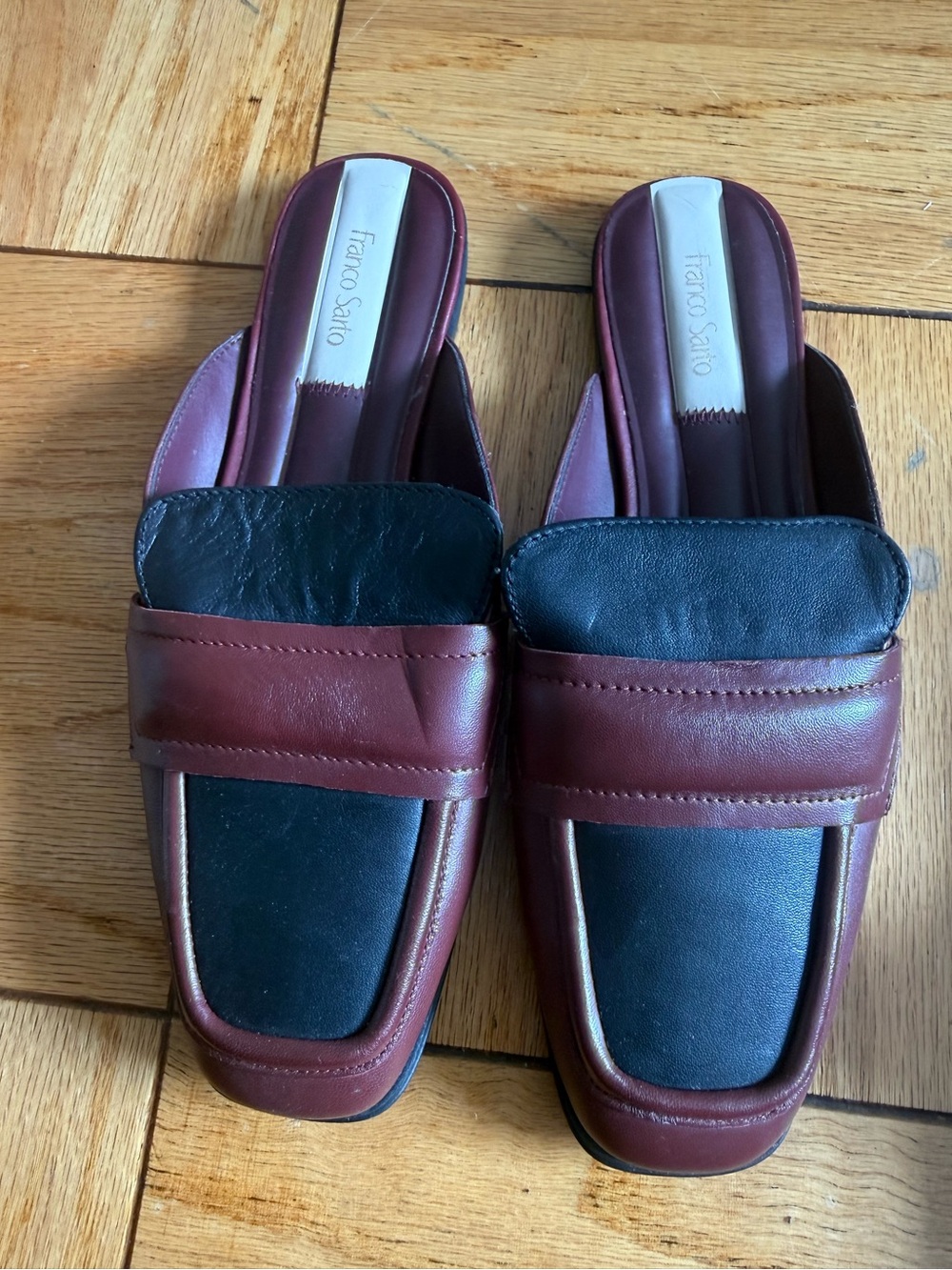 Brand New Franco Sarto L-Duval leather Mules size 8.5